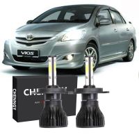 หลอดไฟ led h4 6000k สีขาวสว่าง 2 ดวง สําหรับ toyota vios (2007-2013) NEW