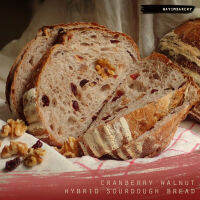 Nayimbakery Cranberry Walnut Hybrid Sourdough น้ำหนัก 380g. ราคา 169 บ.