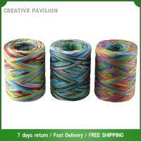 CREATIVE PAVILION 80เมตรค่ะ ริบบิ้น Raffia 6-สี ต้นปาล์มชนิดหนึ่ง สายหัตถกรรมหัตถกรรม ริบบิ้น3เส้น สายริบบิ้น ห่อของขวัญ