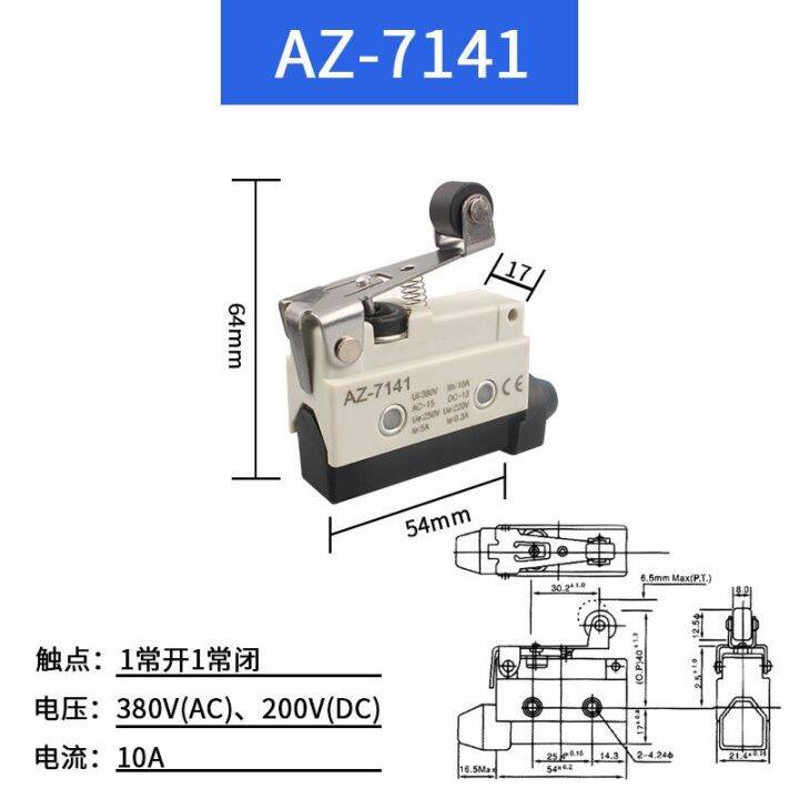 travel-limit-switch-cz-az7311-7141-7110-7312-ohms-dragonkind-plunger-wheel-micro-switch