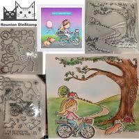 Country Roads Background Stamp Clear Stamps and Dies Scrapbooking New Arrival 2022 Metal Dies Cutters Cutting Dies Stamp Seal