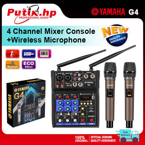YAMAHA G4 POWER MIXER 4 Channels USB bluetooth WITH 2 PCS NICE QUALITY