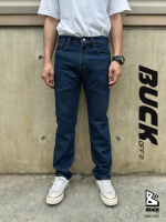 BUCKOFF | กางเกงยีนส์ผู้ชาย ทรงกระบอก ผ้ายีนส์ กางเกงขายาว ทรงสวย | BM-7007