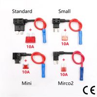 【YF】 MINI SMALL MEDIUM Size Car Fuse Holder Add-a-circuit TAP Adapter with 10A Micro Mini Standard ATM Blade 12V