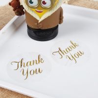 240Pcs/lot Vintage"Thank You" Heart Round Kraft Paper Seal Sticker For Handmade Baking Products Creative Sealing Sticker Label Stickers Labels