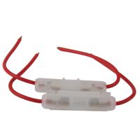 ▣﹍♧ 2pcs 15A Inline Glass Fuse Holder Box Wire Cable For Car Truck Motorcycle Wire Fuse Holder Suitable For Glass Tube Fuses