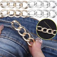 【hot】ஐ♘  Conjunto de broches roupas femininas corrente lisos alfinete lapela apertando cintura fivela acessórios bricolage 2 peças