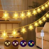 10/20 LED Star Light String Twinkle Garlands USB Powered Christmas Lamp Holiday Party Wedding Decorative Fairy Lights Navidad Fairy Lights