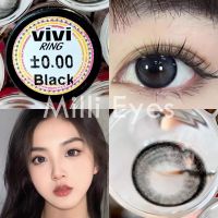 สีดำ เลนส์มินิ ตาหวาน ตัดขอบฉ่ำๆ ไม่โป๊ะ คอนแทคเลนส์ Vivi Ring (Wink) ค่าน้ำ46% นิ่มสบายตา