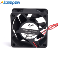 Aideepen 6025 DC12V 0.64A 2PIN พัดลมระบายความร้อนเงียบสองสายน้ำมันที่มีเงียบกราฟิกการ์ดแชสซีแหล่งจ่ายไฟขนาดใหญ่ Air ปริมาณพัดลมระบายความร้อน