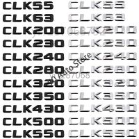 Hot New Modified Digital Alphabet Black and Silver CLK55 CLK63 CLK200 CLK230 CLK240 CLK280 CLK320 CLK350 CLK430 CLK500 Metal Car Rear Sticker for Mercedes Benz Auto 3D Letter Number Trunk Emblem Badge Decal Accessories DD6