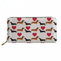 New Arrival Wallet Female Long Wallet Fashion Dachshund Dog Zipper Clutch Bag Ladies Phone Bag Wallet Women Purse