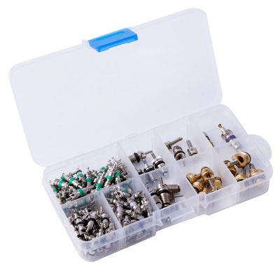 【CW】 134Pcs R134A A/C Car Air Conditioning Core Tire Assortment Hot