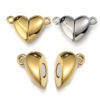 5sets 2Sets Magnetic Stainless Steel Love Heart Clasp Ball Clasp Connectors for Bracelet Necklace Jewelry Making DIY End Clasp Beads