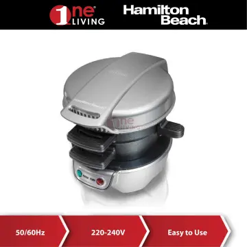 Hamilton Beach Breakfast Sandwich Maker, Gray 25475