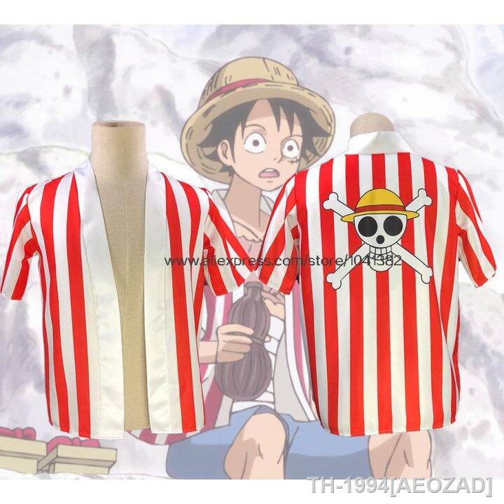 aeozad-uma-pe-a-คอสเพลย์-luffy-เสื้อยืดกางเกงขาสั้น-trajes-para-o-dia-das-bruxas