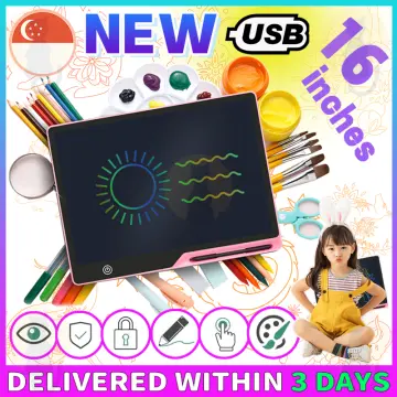 LCD Writing Tablet Doodle Board 12 Inch LCD Drawing Tablet Graffiti Board  Electronic Drawing Pads Digital Drawing Board Writing Board Kids Ages 3+  (Blue) 