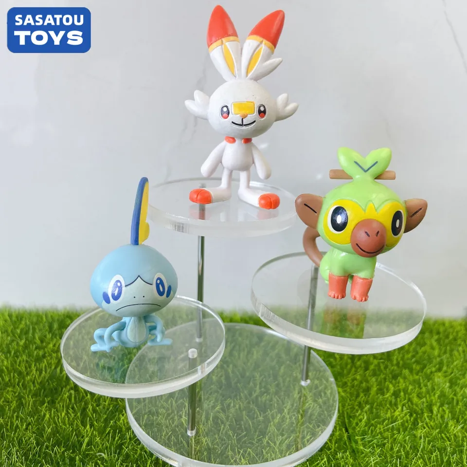 Takara tomy genuíno pokemon pikachu sylveon chespin bulbasaur dragonite  mole froakie squirtle popplio figura de ação