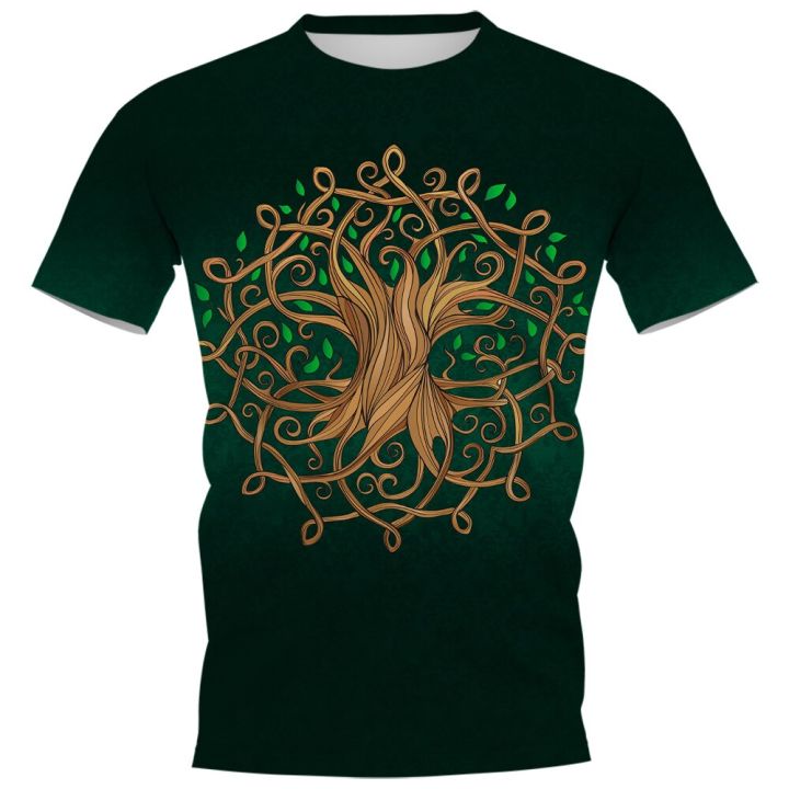 viking-lovers-t-shirts-3d-graphic-green-tree-of-life-t-shirt-fashion-casual-pullovers-tops-men-clothing-xs-4xl