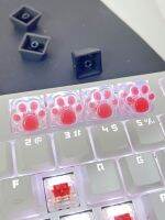 4pcs New Hot Sale Translucent Claw Cap Axis Mechanical Keycap Decoration