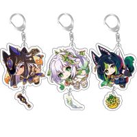 【VV】 Anime Keychain Genshin Venti Xiao Hung Chain for Accessories Pendant Jewelry Wholesale