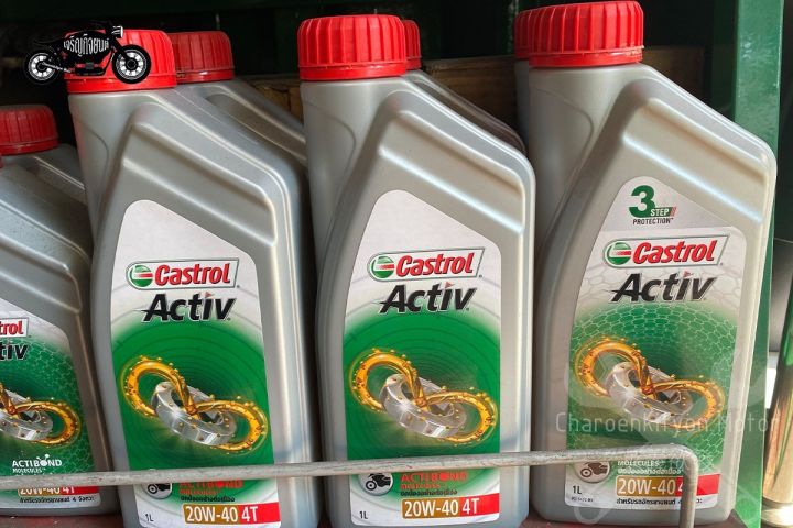 น้ำมันคาสตรอล-castrol-สูตรact-20w-40-1l-ราคาต่อกระป๋อง