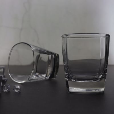 แก้วร็อค PLAZA ROCK (195 ml.) แก้วน้ำ แก้ววิสกี้ แก้วออนเดอะร็อค แก้วเหล้า แก้วทรงสี่เหลี่ยม แก้วบรั่นดี แก้วหรู