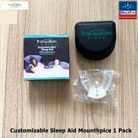 Tranquillam Sleep® Dental Guard Customizable Sleep Aid Mouthpiece 1 Pack ยาง ลดการนอนกรน นอนกัดฟัน ฟันยาง เฝือกสบฟัน