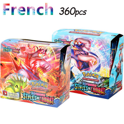 The Latest 360 French Version of Pokemon Card STYLES DE COMBAT Booster Solitaire Game Childrens Toy Birthday Gift