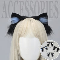 Party Masquerade Headwear Simulation Plush Headband Simulation Cat Ears Headwear Cute Cat Ears Hair Band Plush Cat Ears Headband