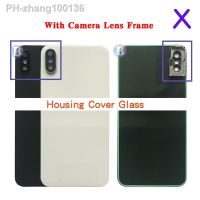 AAAA High Quality Big Hole Glass For Iphone X XR XS MAX Battery Housing Cover Rear Door Chassis Frame Back Glass