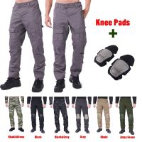 CODkecanm8 Man Hunting Pants With Knee Pads Camouflage Multicam Combat Cargo Pants Trousers