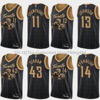 ♣✐┇ Estar NBA Jersey Toronto Raptors Champagnie Mykhailiux Siakam Johnson Basketball Jersey Sports Vest City Edition s