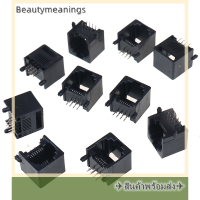 ✈️Ready Stock✈ 10ชิ้น/ล็อต RJ45 8P8C คอมพิวเตอร์ Internet Network PCB JACK SOCKET