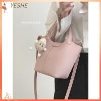 YESHE อินส์ สำหรับผู้หญิง เบามาก กระเป๋าทรงถัง กระเป๋า Crossbody กระเป๋าถือแบบถือ กระเป๋าสะพายไหล่แบบสั้น