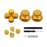 Metal Thumbstick Joystick Analog Cap Cross Key Button D-Pad Dpad Buttons for Playstation 5 Controller Replacement