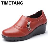 TIMETANG รองเท้าสลิปออนแฟชั่นใหม่สำหรับฤดูใบไม้ร่วงรองเท้าใส่ทำงานส้นสูงสำหรับผู้หญิงรองเท้าหนังแท้สำหรับผู้หญิง C290สำหรับงานแต่งงาน ~