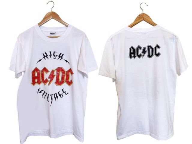 เสื้อ-acdc-ส่งฟรี-เท่-ใส่เข้ากับชุดง่าย-ราคาถูกมาก-พร้อมส่ง