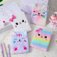 School Supplies Cartoon Notebook Personalized Diary Plush Notebook Cute Girl Embroidery Student Award Diary