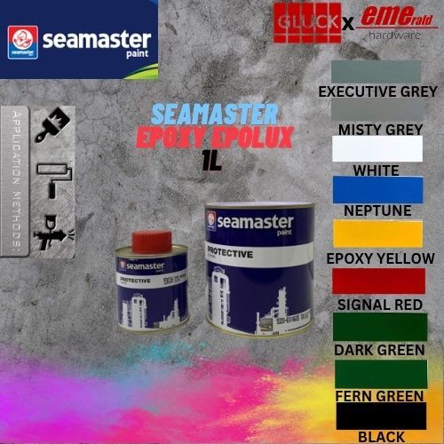 Seamaster Epoxy Epolux Floor Paint Cat Lantai waterproof ( 1L ) | Lazada