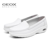 GEOX_รองเท้าผู้หญิง Geox รองเท้าพยาบาล รองเท้าแบบเกาหลีใหม่ ใส่ในฤดูใบไม้ผลิ 2020 รองเท้าสีขาวเล็กๆ รองเท้าโล่ง รองเท้าแบบแผ่น