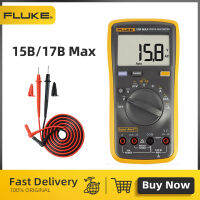 Fluke เครื่องทดสอบไฟฟ้า17B 15B มัลติมิเตอร์แบบดิจิทัลสูงสุดแอมป์มิเตอร์วัดแรงดันไฟฟ้าแบบหลายเมตรอีซีดีซีสำหรับรถยนต์และแมนนวล