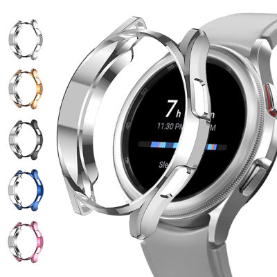 เคส Case for Samsung Galaxy Watch5 Pro 45mm 40 44mm for Galaxy Watch4 Classic 46mm 40mm 44mm, TPU Plated Protective Accessories
