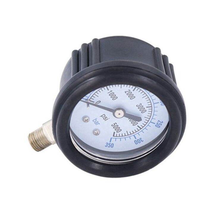 2pcs-pcp-scuba-diving-air-vertical-manometer-for-fill-station-double-range-350bar-high-pressure-gauge-1-8npt