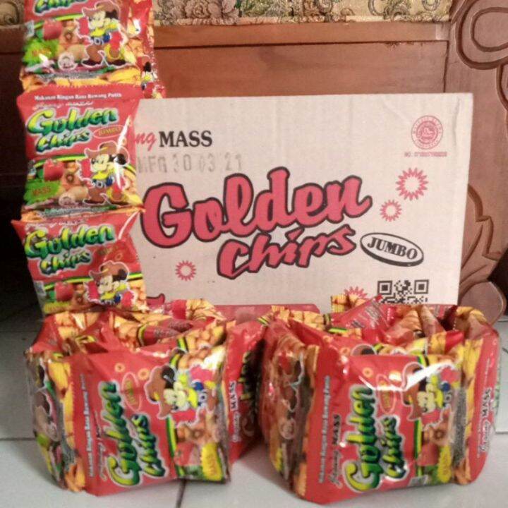 Snack Jadul Potato Chips ganti nama Golden Chips jumbo 1 renteng isi 10 pcs Lazada Indonesia