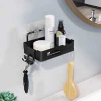 ❃☊﹉ Toilet wall mounted stainless steel storage rack soap towel cosmetic shaver shampoo goods storage rack bathroom accessories