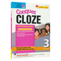SAP conquer close workbook 3 third grade English Cloze exercise book 9-year-old English original English teaching aids for primary schools in Singapore
