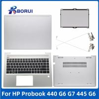 เคส G7สำหรับ HP Probook 440 G6 445 G6 440ฝาหลังหน้าจอ LCD สำหรับแล็ปท็อป/ที่วางฝ่ามือ/คีย์บอร์ดสหรัฐ/เคสด้านล่าง/Hingeb/ ทัชแพด L38138-0ซีรีส์