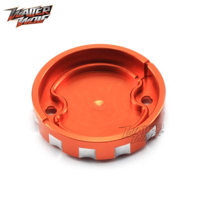 CNC Front Rear Brake Reservoir Cover 990 Super Duke For 690 DUKE R SMT 1190 1290 Motorcycle Accessories Orange Oil Fluid Cap