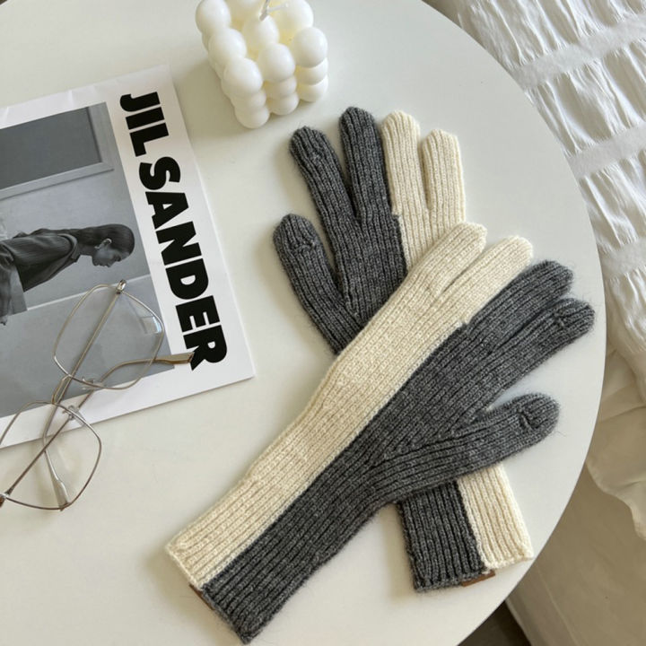 split-finger-gloves-fashion-gloves-couple-gift-thick-warm-gloves-woolen-gloves-gloves-gloves-two-color-gloves